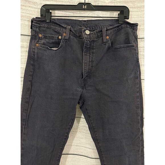 Men's Levis Purple Frayed Hem Waterless Jeans Size 36x32 - Picture 3 of 6